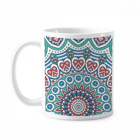 

Printing Repeat Cloth Blue Colorful Herat Art Mug Pottery Cerac Coffee Porcelain Cup Tableware