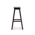 thumbnail image 4 of Linon Tabouret de Bar en Bois Saddle 29 Pouces Brun Foncé, 4 of 7