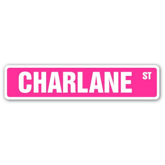 CHARLANE Street Sign Childrens Name Room Sign | Indoor/Outdoor |  18" Wide