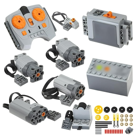 44pcs Technic-Motor Power-Functions Set Servo-Motor Battey-Box Technic-Parts-Pieces