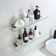 thumbnail image 4 of Estantería de cristal para baño KES BGS3201S60-2-P2, 60 cm, con soporte, 4 of 9