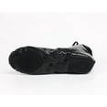 thumbnail image 5 of Missfiona Jazz Leather Lace-up Practice Dancing Shoes for Women Split Sole(7,Black), 5 of 7