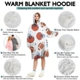 thumbnail image 5 of White Background Football Helmets Pattern Wearable Oversized Blanket,Wearable Blanket Hoodie for Adults,Cozy Hooded Blankets with Super Pockets,Super Warm Fuzzy Pullover for Women & Men, 5 of 6