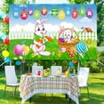 thumbnail image 3 of Up to 50% offTupukom Easter Decorations Outdoor Yard Easter Dinner Party Activity Background Cloth Bunny Eggs Background Decoration Hanging Cloth Photo Props, 3 of 6
