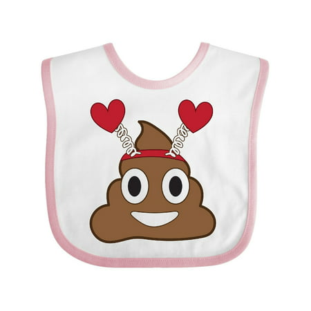 Poop Emoji Wearing a Valentine's Day Headband Baby