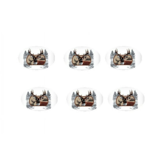 Deer 12 - 2 inch Cupcake Edible Frosting Photos