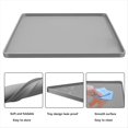 thumbnail image 4 of Protector de Piso para Refrigerador, Tapete de Silicona para Mini Refrigerador, Tapete Debajo del Refrigerador, Protector de Ropa para Lavadora y Secadora, Bandeja de Gris, 4 of 5