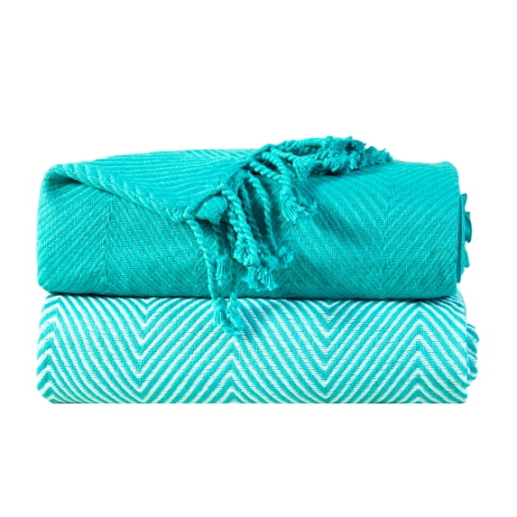 Soft 100-percent Cotton Hand Twisted Throw 50x60 (Set of 2)