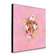 thumbnail image 1 of Carolines Treasures CK4135UP88 8 x 8 x 0,625 Po Teckel Rouge N ° 2 Fleurs Roses Tableau Décor Mural, 1 of 1