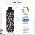 thumbnail image 3 of Cauagu Snowflake Cream Hot Cocoa Print 18oz Vacuum Insulated Stainless Steel Water Bottle,Coffee Travel Mug Spill Proof with Lid,Thermos Cup for Keep Hot/Ice Water Drinks, 3 of 7