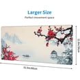 thumbnail image 2 of Sakura Watercolour Cherry Blossom Gaming Mouse Pad 31.5×11.8inch with Stitched Edges Extended Waterproof Desk Pads Non-Slip Rubber Base Large Keyboard Mat Computer Game Mousepad for Work/Office/Home, 2 of 6
