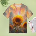 thumbnail image 5 of Sunflower T Shirts Basic T-Shirt Short Sleeve Ladies Tee Shirt Summer Graphic Clothing, 5 of 5