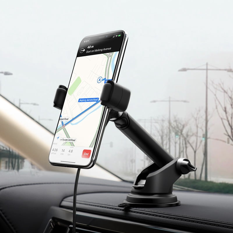 Universal Wireless Car Cell Phone Holder Mount, Qi Fast Wireless Charging Car Mount Vent Dashboard Windshield for Cellphones