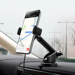 Universal Wireless Car Cell Phone Holder Mount, Qi Fast Wireless Charging Car Mount Vent Dashboard Windshield for Cellphones