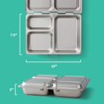 thumbnail image 4 of PlanetBox Lance une Boîte à Lunch Bento Basique en Acier Inoxydable avec 3 Compartiments pour Adultes et Enfants, 4 of 4