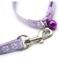 thumbnail image 5 of Dog Collar with Bell Leash Set,Nylon Basic Reflective Puppy Collars Girls Boys Paw Print for XXS Xs Small Cat Pet Animal Litter Tiny Kitten, 5 of 8