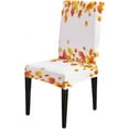 thumbnail image 2 of Fall Maple Chair Slipcover Autumn Leaves Dining Chair Slipcovers Set of 4 Thanksgiving Removable Washable Dining Chairs Covers Spandex Stretch Chair Protector for Kitchen Hotels, 2 of 6