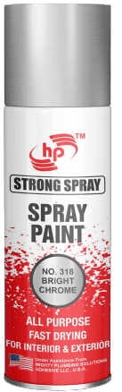 Acrylic-Based Bright Chrome No 317 Spray Paint Versatile & Durable Solution for Smooth Glossy Finishes