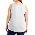 thumbnail image 7 of ELFINDEA Womens Tops Plus Size Tank Tops For Summer Tank Tops Loose Fit Casual Camisole Shirttail Tank White 5XL, 7 of 7