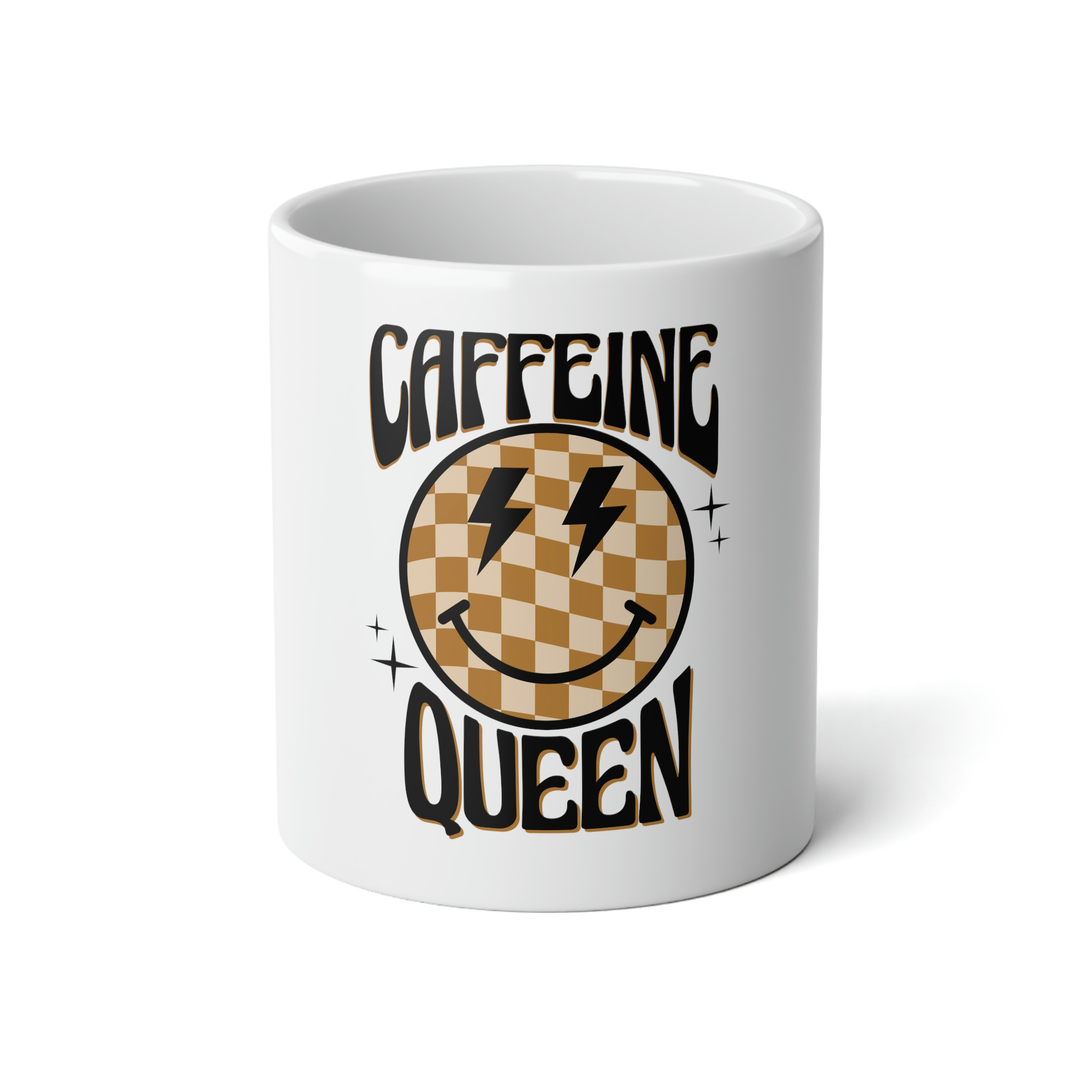 Caffeine queen, coffee cup Jumbo Mug, 20oz