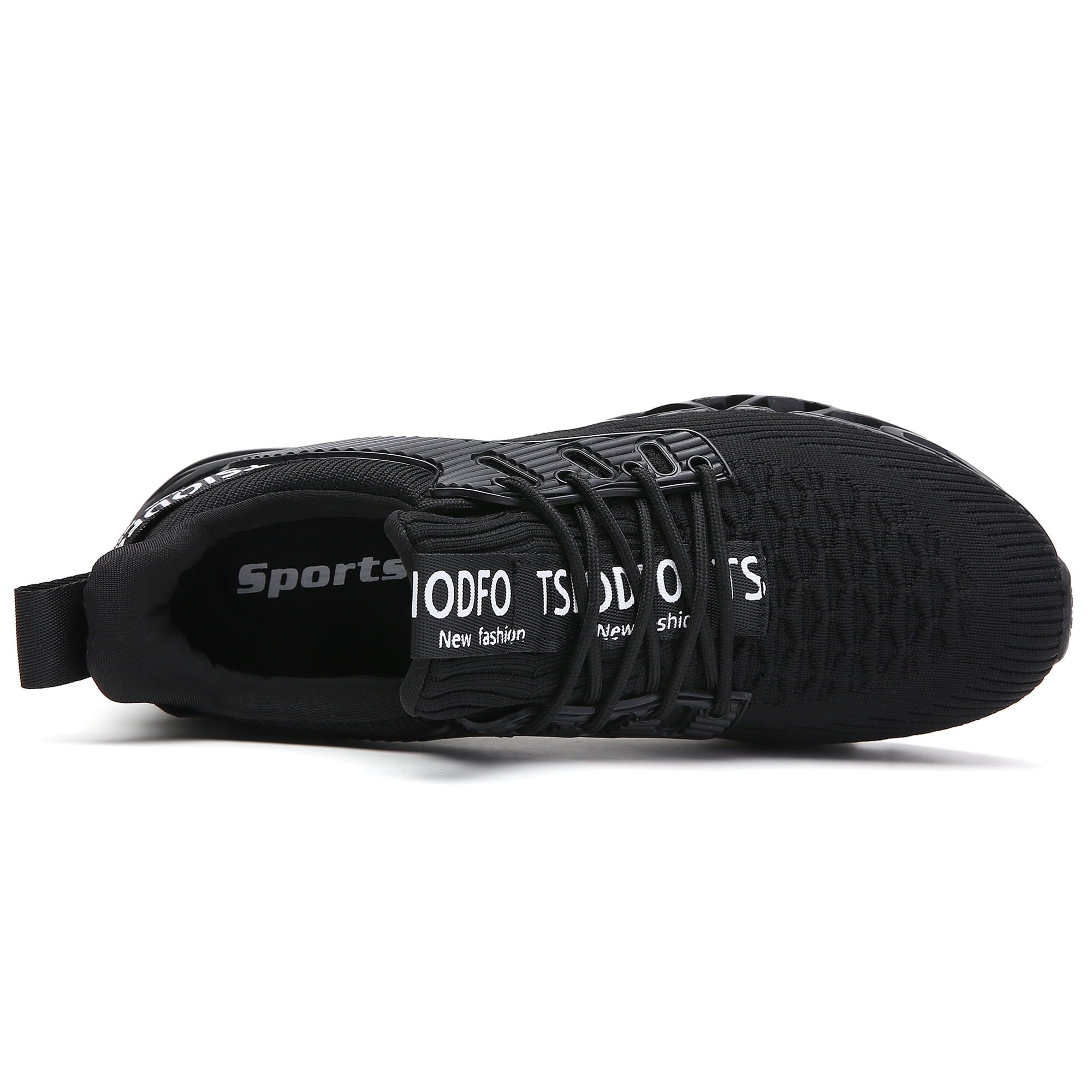 Men Sport Running Sneakers Tennis Athletic Walking Shoes All Black Size 9 Mesh Fashion Casual Gym Runner Jogging Trainers