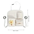 thumbnail image 2 of LOLIPPYY Car Storage Organizer Back Seat with Hanging Straps and Multiple Storage Pockets Beige, 2 of 7