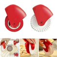 thumbnail image 2 of Large Size Pizza Roller Cutter Pie Cookie Cutter Pastry Baking Tools Knife Bakeware Embossing Dough Roller Lattice Cutter Craft, 2 of 4