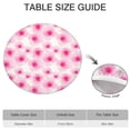 thumbnail image 6 of Elegant Floral Round Tablecloth with Elastic Fit, Soft and Lightweight Polyester for Home or Outdoor Use, Fits 44-52 Inch Tables, 6 of 7