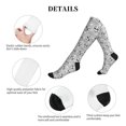 thumbnail image 5 of Lsque Pandas Between Clouds and Stars Pattern Sport Compression Socks for Men & Women 15-20 mmHg Knee High Nurse Pregnant Running Medical and Travel Athletic, 5 of 6
