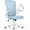 Blue, variant on Ergonomic Office Chair, Mid-Back Computer Chair with Adjustable Height, Flip-Up Arms and Lumbar Support,  Mesh Desk Chair for Home Study Working