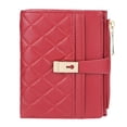 thumbnail image 1 of Cartera pequeña para mujer, billetera minimalista de cuero PU con dos pliegues y tarjetero, 1 of 5
