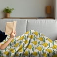thumbnail image 3 of Fruit Soft Flannel Fleece Throw Blanket, Expressionist Style Pear Pattern Hand Painted Pattern, Cozy Plush for Indoor and Outdoor Use, 50" x 70", Earth Yellow Eggshell, by Ambesonne, 3 of 5