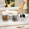 thumbnail image 7 of Forest and Mushrooms Bathroom Canisters Set of 4 Translucent Plastic Storage for Cotton Pads and Floss, 7 of 7