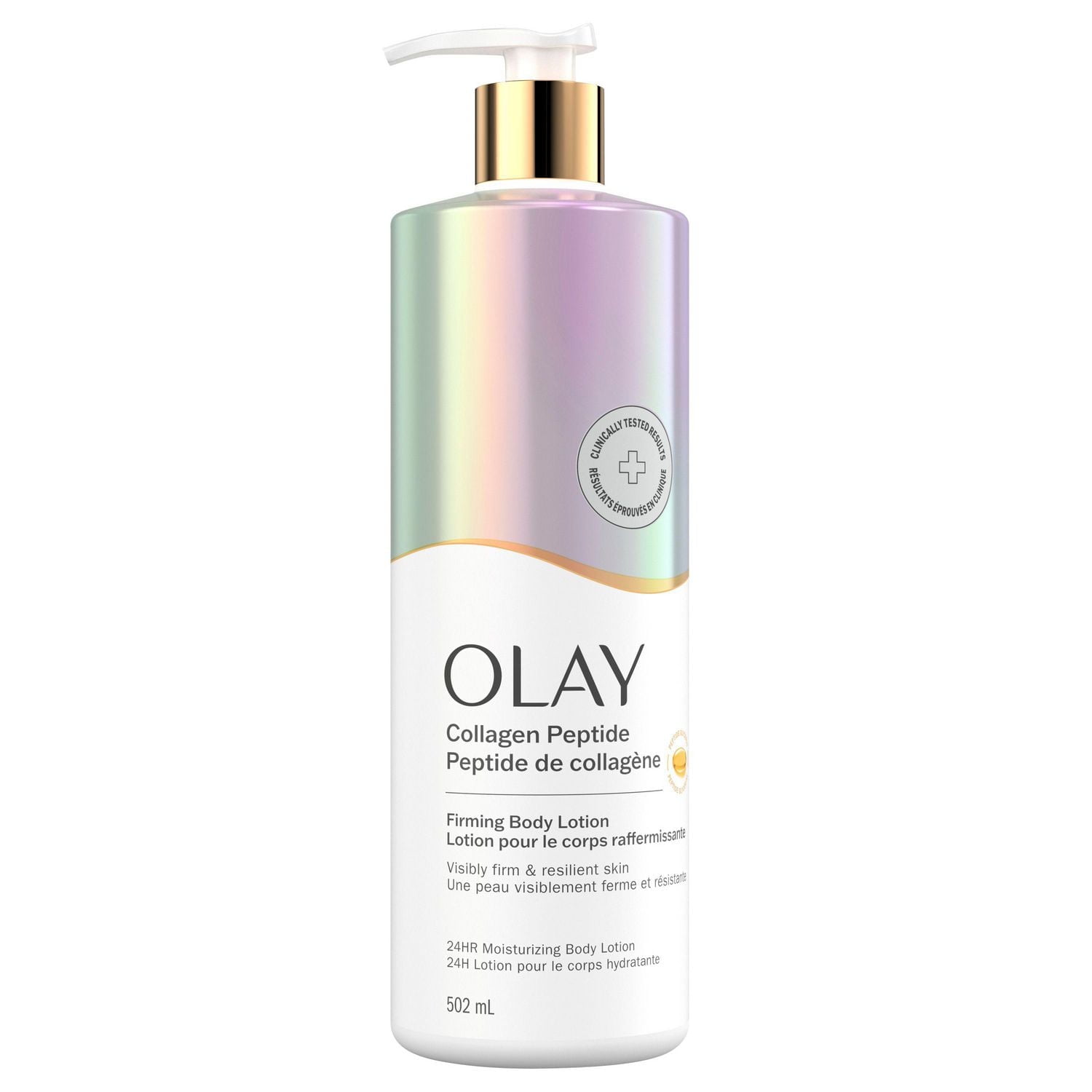 Lotion pour le corps raffermissante et hydratante Olay avec collagène, pompe de