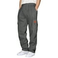 thumbnail image 1 of Men's Casual Utility Joggers Comfortable Solid Color Work Pants with Multiple Pockets for Outdoor and Daily Wear, 1 of 5