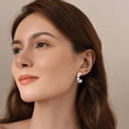 thumbnail image 5 of FOAUUH Pearl Hoop Earrings for Women with 925 Sterling Silver Post, 5 of 5