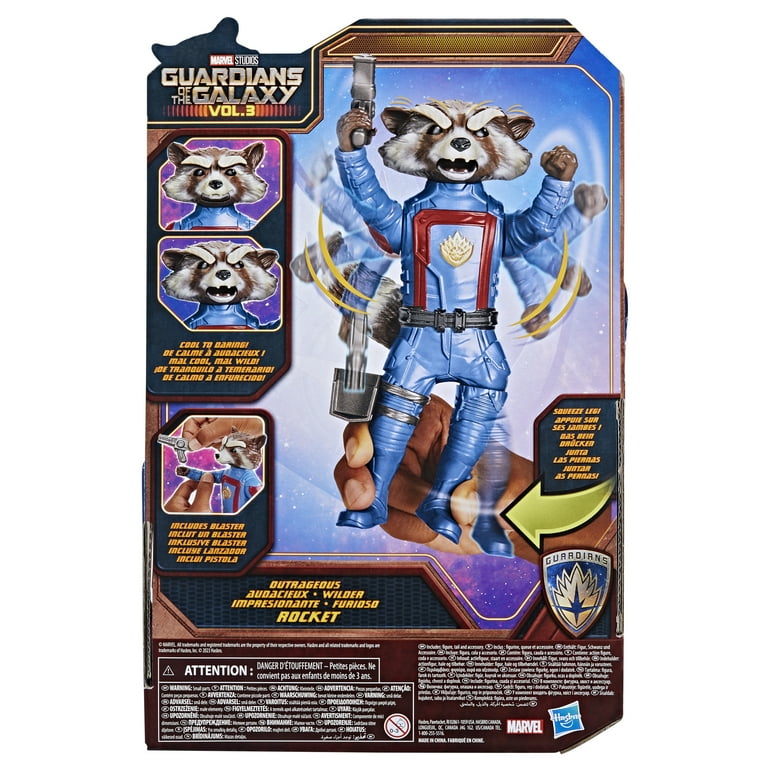 Marvel: Guardians of the Galaxy Vol 3 Rocket Kids Toy Action Figure for  Boys and Girls Ages 4 5 6 7 8 and Up (13”)