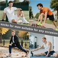 thumbnail image 6 of Smilooen 14 Pair Mens Ankle Running Socks Low Cut Breathable Cushioned Athletic Grey Socks Size 6-12, 6 of 6