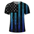 thumbnail image 4 of cllios Independence Day Shirts for Men Patriotic Red White and Blue Graphic Tees Classic Round Neck Top Breathable Short Sleeve T Shirt, 4 of 5