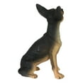 thumbnail image 4 of Sitting Lifelike Adorable Deer Head Black and Tan Chihuahua Puppy Dog Figurine, 4 of 7