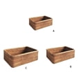 thumbnail image 1 of mmirethe Hand-woven Rattan Basket Fruit Snack Cosmetic Rectangular Shape Storage Box Table Case Kitchen Living Room Organizer M/25*17*8CM, 1 of 6