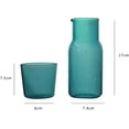 HSAPOW-Bedside Glass Water Carafe Set with Cup, Glass Carafe with Lid ...