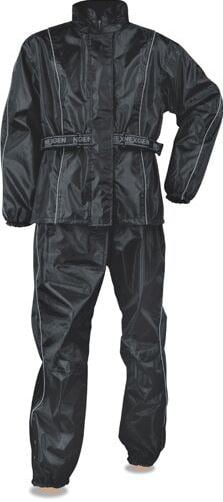 Milwaukee Leather Men's Black Rain Suit Oxford Nylon Lightweight ...