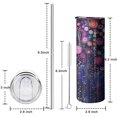 thumbnail image 5 of 20oz Pioneer Flower Skinny Tumblers Stainless Steel Tumbler with Lid and Straw,Vacuum Insulated Double Wall Travel Tumbler Cups with Cleaning Brush for Coffee,Tea, 5 of 6