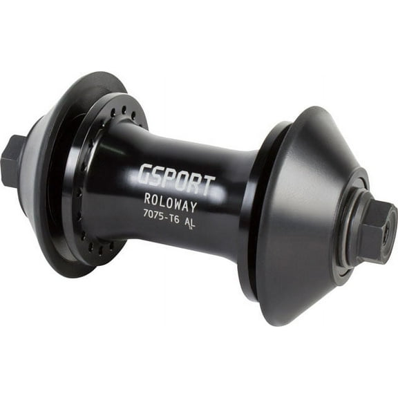 G Sport Roloway Front Hub, Black, 7075 Aluminum Shell (2 Plastic Guards)