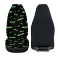 thumbnail image 6 of XYZCANDO Green Bat Car Seat Covers for Man Waterproof Car Front Seat Covers Soft Elastic, for Vehicle SUV Van, 6 of 10