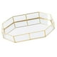 thumbnail image 1 of Caja De Almacenamiento De Artículos Diversos De Caja De Bandeja De Bandeja Del Oro Del Organizador Del Maquilje De Joyería Polígonos L Baoblaze Cesta de almacenamiento de mesa, 1 of 8