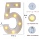 thumbnail image 2 of Letrero luminoso LED con números y letras para marquesina, ideal para bodas, cumpleaños, fiestas, Navidad, luz nocturna, decoración para el hogar y el bar (5), 2 of 5