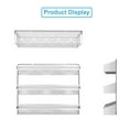 thumbnail image 5 of Auledio 2 Pack 3 Tier Metal Spice Rack Organizer Wall-Mount Shelf Storage Holder for Cupboard, Pantry Door (Silver), 5 of 7