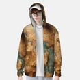thumbnail image 2 of Balery Antique Map Adventure Scene Sudadera ligera de manga larga con capucha y protección solar UPF 50+ para hombre y mujer, ideal para pesca y running-3X-Large, 2 of 7